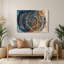Art mural hawaïen avec symboles anciens gris-604747607