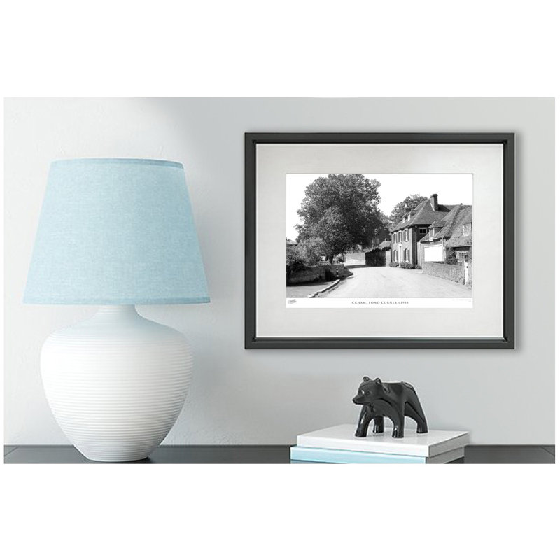 Ickham, Pond Corner C1955 by Francis Frith - Single Picture Frame Print, 60cm H x 80cm W x 2.3cm D