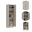 Virginia Double Door Storage Cabinet, Five Shelves-684216227