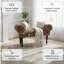 Upholstered Leopard Print Window Seat | Soft Foam Cushion, Elegant Wooden Frame, Decorative Bench Seating