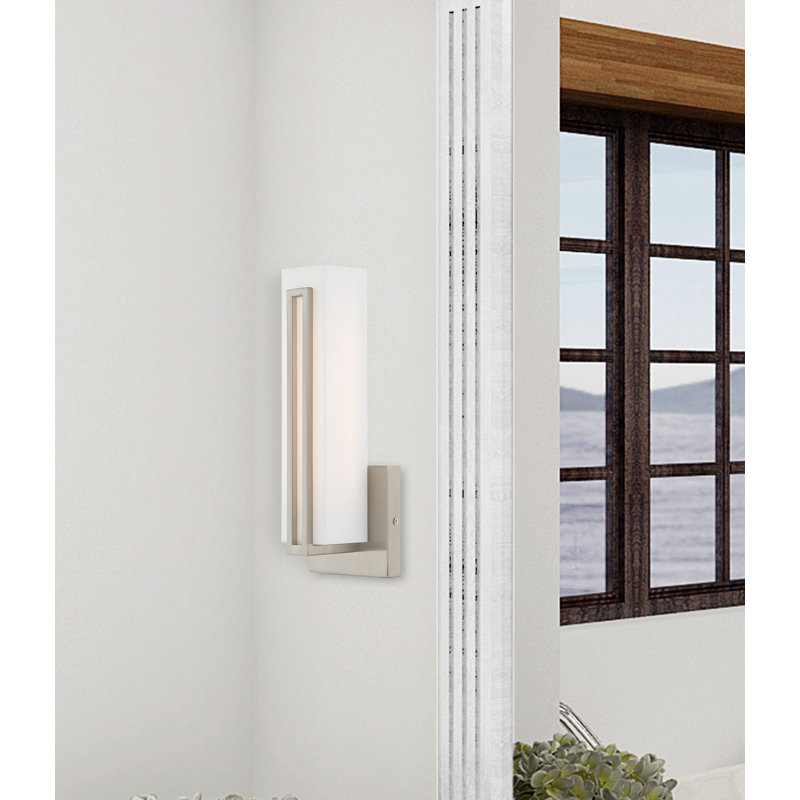 Applique murale articulée 1 lumière DEL Itzayana, Nickel brossé