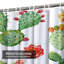 Aquarelle, cactus, jardin tropical blanc avec 12 crochets-1780545928