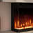 Modern Electric Fireplace Heater With 3-Sided Clear Tempered Glass & WIFI-1187933166-1187933154