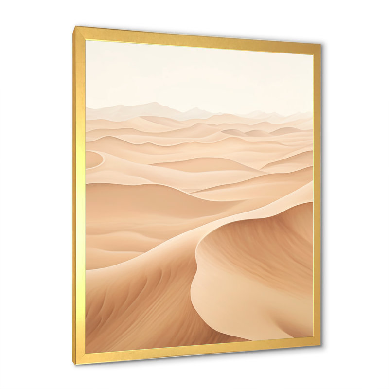 «Desert Sands Of Slumber Dreams III», reproduction sur toile, Cadre doré simple, H 40 po x l 30 po x P 1,5 po