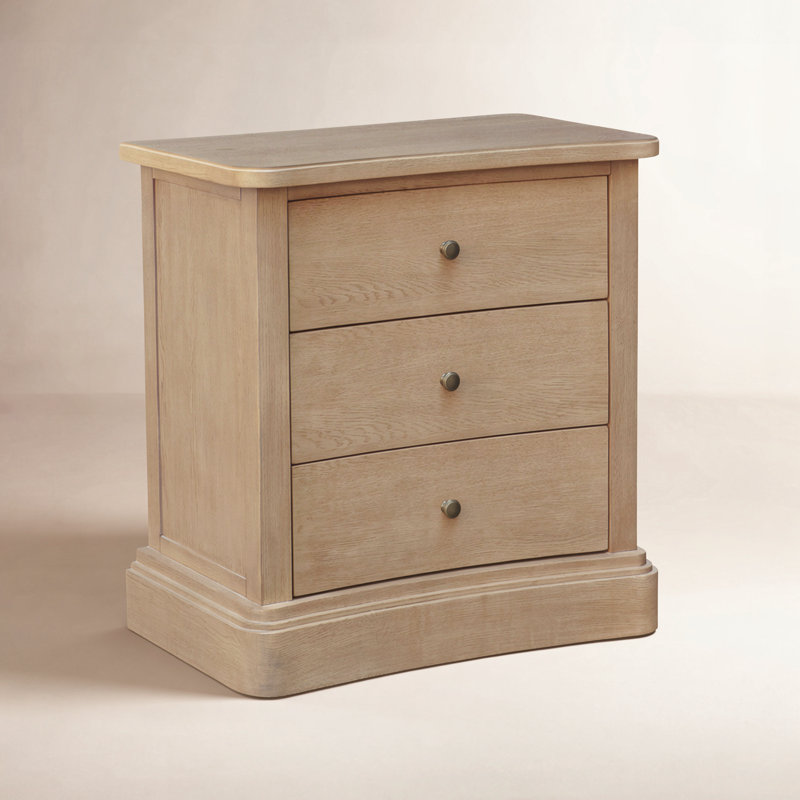 Clarence 3 - Drawer Nightstand, Brown