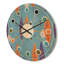 Horloge murale en bois Floral Botanical-63891749