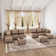 Tomario 10- Piece Upholstered U-Shaped Modular Sectional With Storage