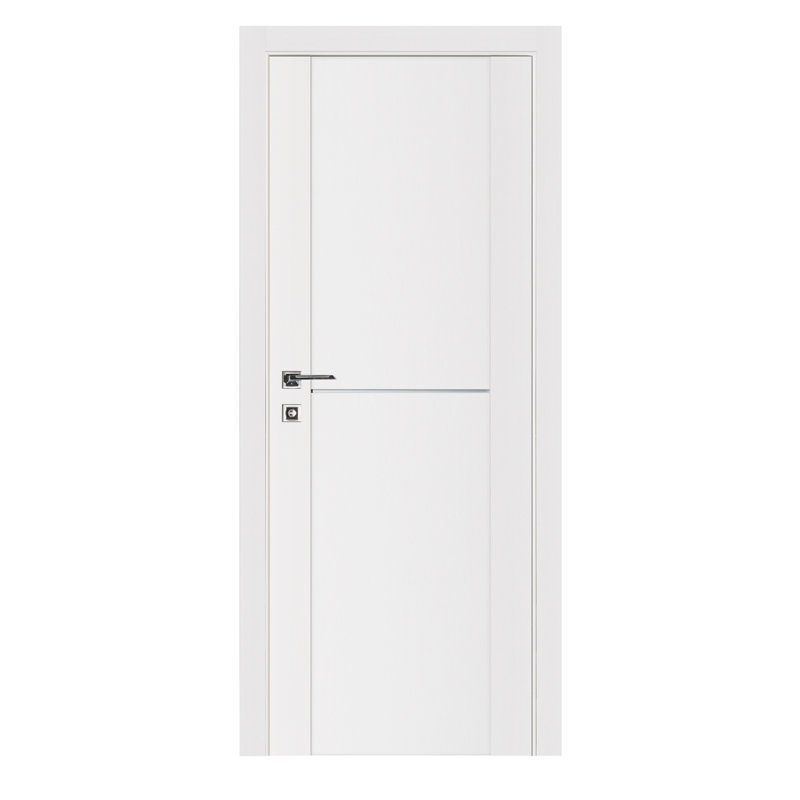 Porte intérieure stratifiée blanc doux pré-suspendu Stile 002, Gauche, 23,75 po x 80 po