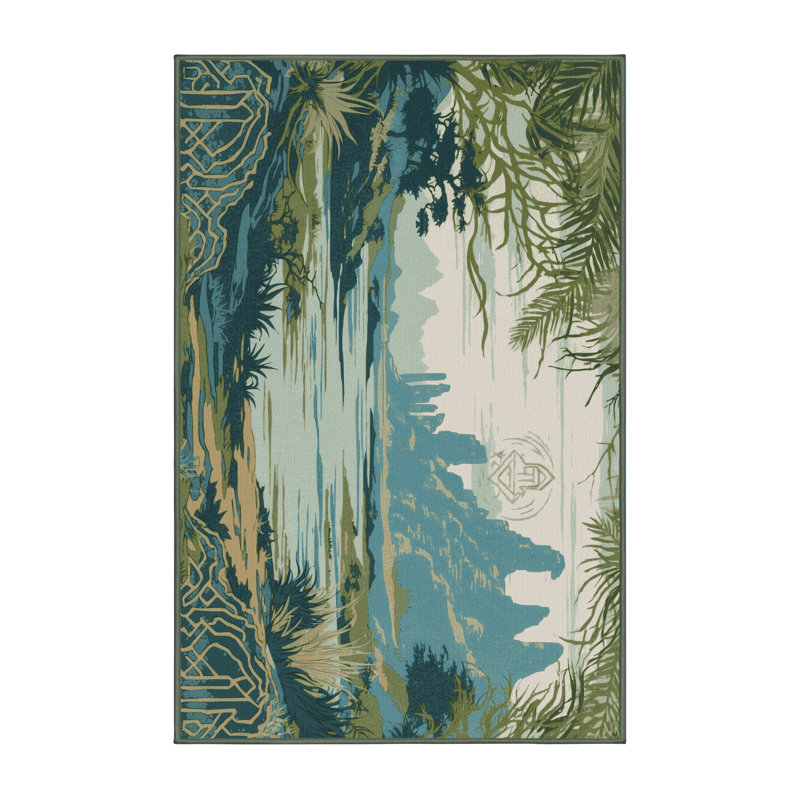 Tapis Echoes Of Hyrule, Rectangulaire 3 pi x 5 pi