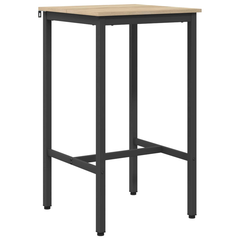 Dining Table, 110cm H x 52cm W x 52cm D, Black / Sonoma Oak