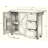 Farmhouse Rolling Kitchen Island Cart with Power Outlet, Drop Leaf Top, Side Spice Rack & Lockable Casters-129521289
