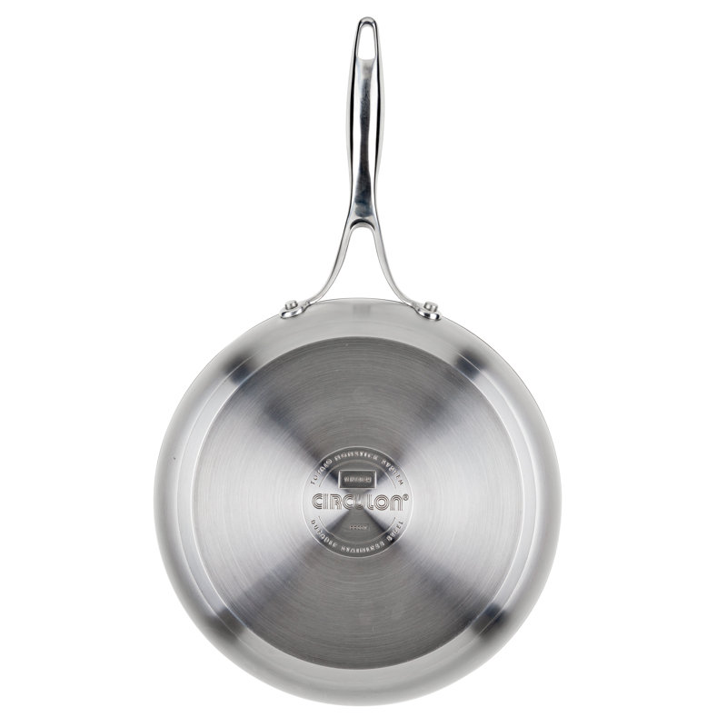Circulon Stainless Steel Frying Pan Set with SteelShield Hybrid Stainless Nonstick, 2-piece