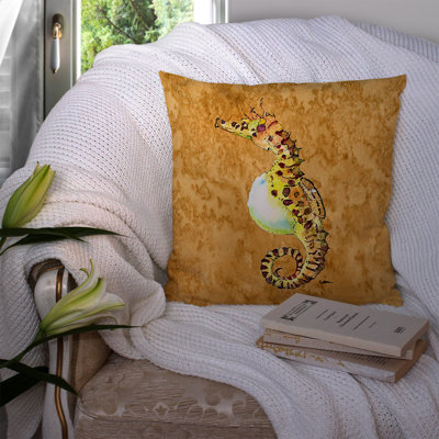 Coussin décoratif intérieur/extérieur hippocampe