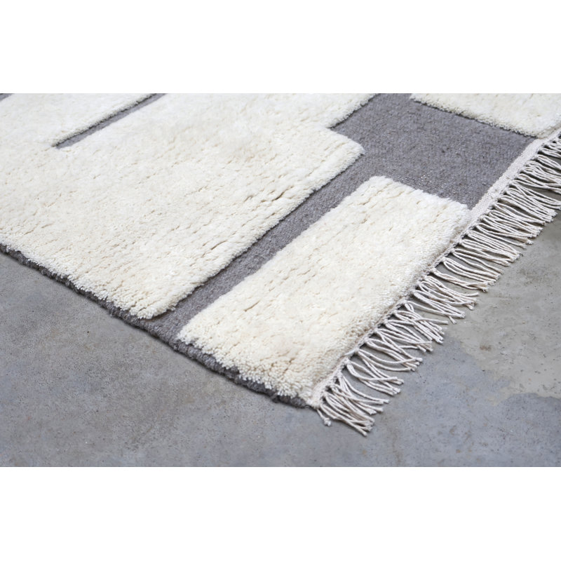 Rectangle Hand Knotted Wool Area Rug