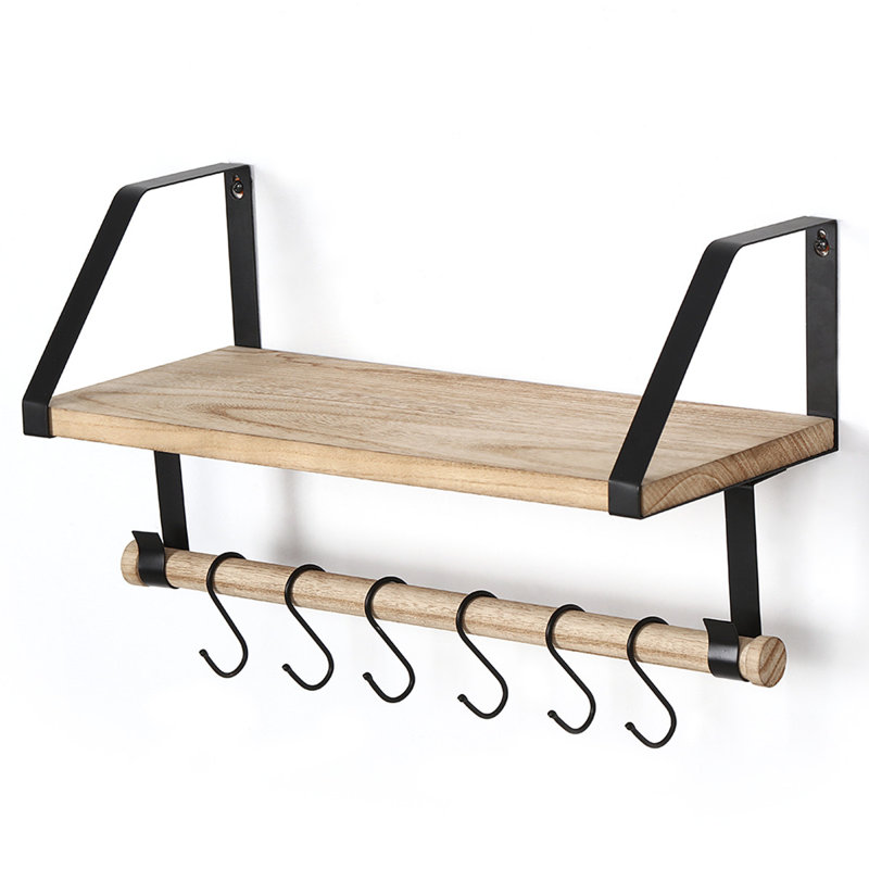 Solid Wood Floating Shelf