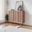 Armoire de rangement avec trois portes, buffet en bois avec tablette réglable, armoire à café en bois, armoire de cuisine-1356508866