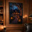 Art mural sur toile, chemin de pavé incandescent-921570776