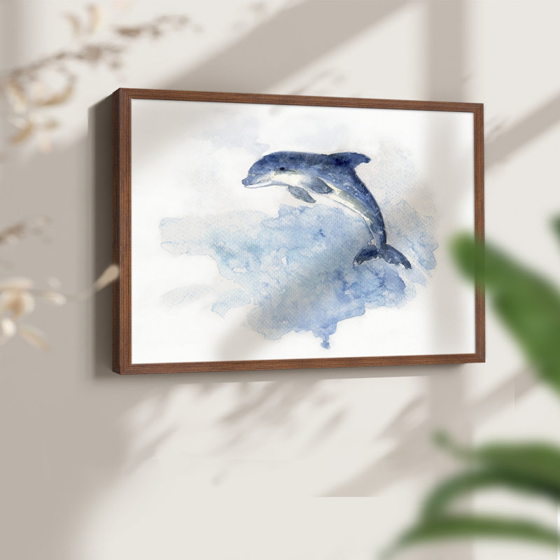 Wave Jumping -Framed Print - Restickable