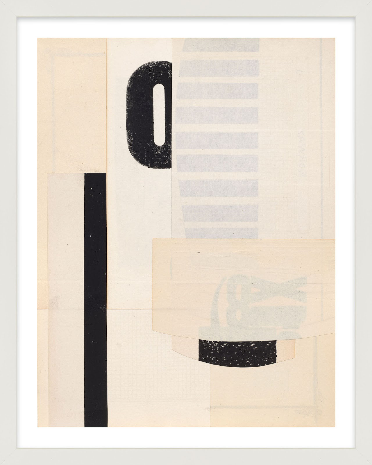 Lise "Hidden Keys" Print by Sarah Short, White, 30" H x 24" W x 1.25" D