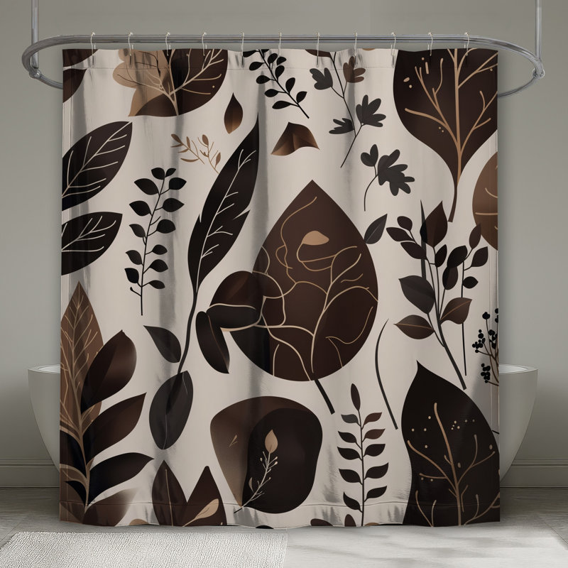 Rideau de douche floral - Boho bohémien, 70 po L x 72 po H