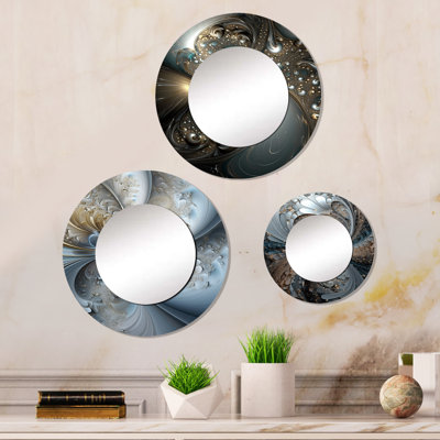 Eliabeth Metal Round Mirror