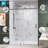 KW03 56 - 60 In. W X 76 In. H Single Sliding Frameless Shower Door With 3/8 In. Clear Glass-101548271