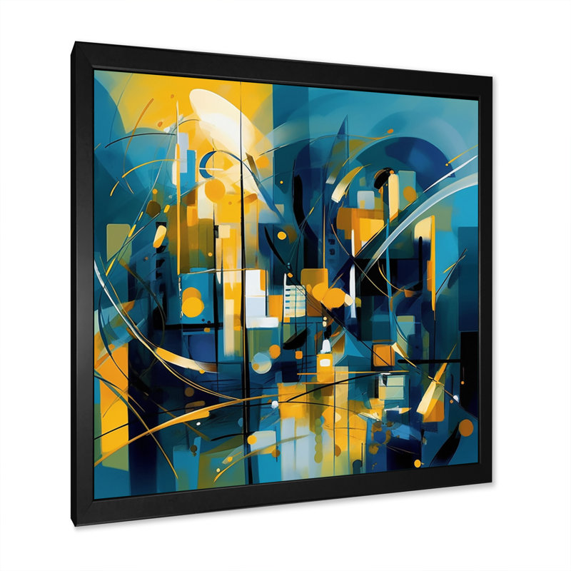 «Nittaya Elegance Of Marble II» sur toile, Cadre photo noir, H 16 po x l 16 po x P 1 po