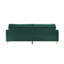 Malverne 3 Seater Velvet Sofa-1918535915