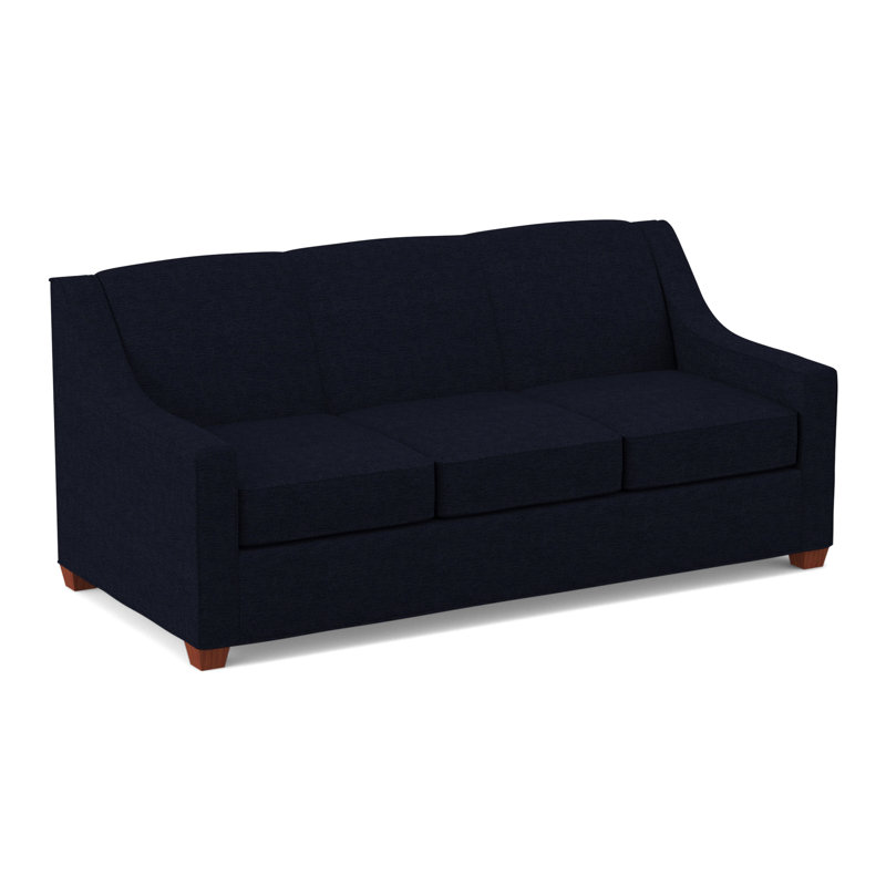 Phillips Square Arm Sofa with Reversible Cushions, BM Cherry, Dorset Cherry, 34.5" H x 76" W x 36" D