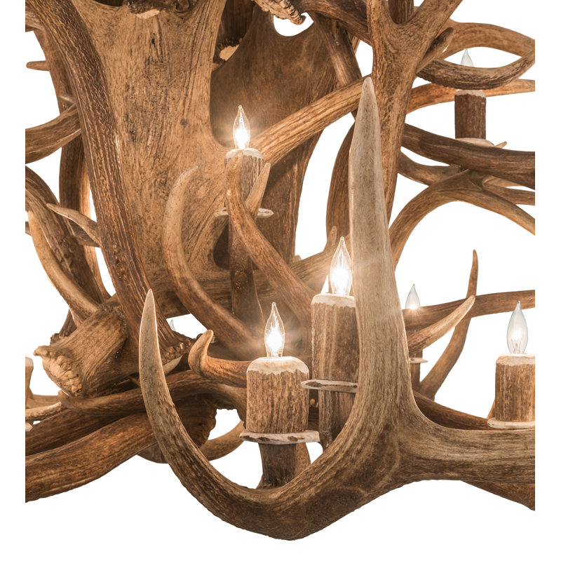 Rustic Lodge 24 - Light Geometric Chandelier