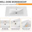 Ensemble de meuble-lavabo simple 30,02 po avec plateau en céramique Josette