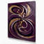 Abstrait art figuratif sur toile mauve 80-4682517