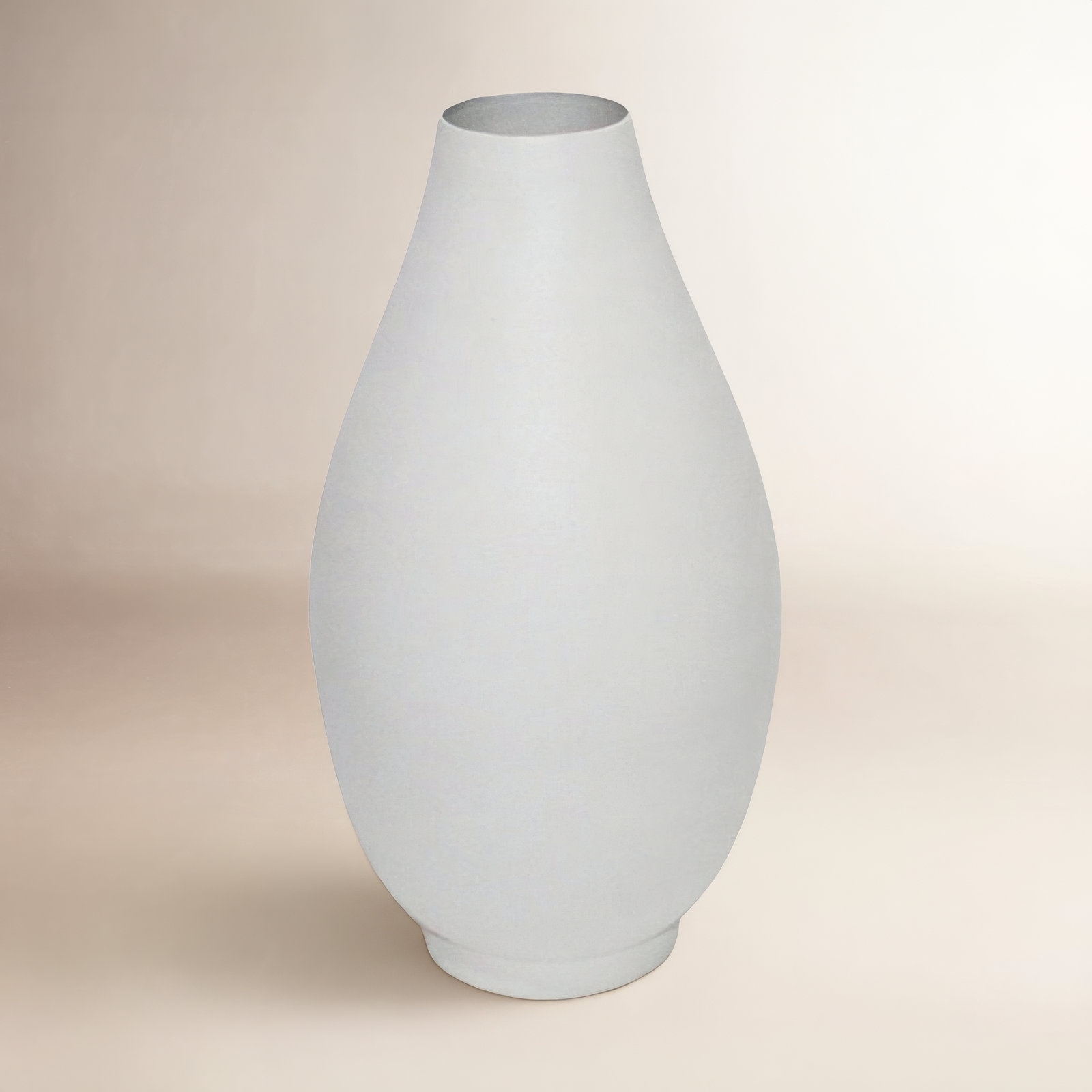 Jenny White Iron Table Vase, White