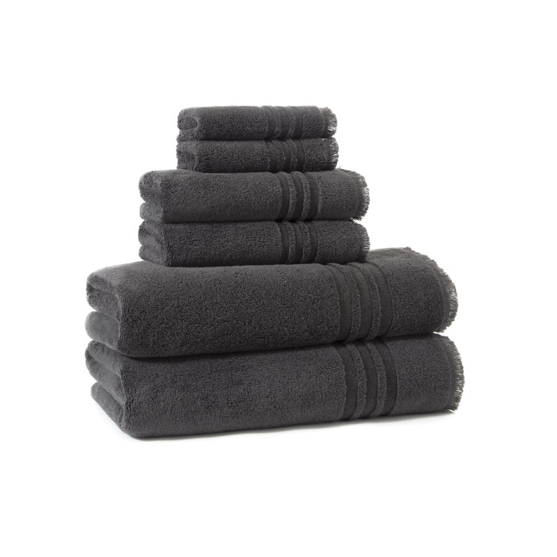 Plush Hand Towel, Coal