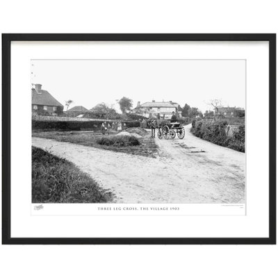 Three Leg Cross, The Village 1903 by Francis Frith - Single Picture Frame Print