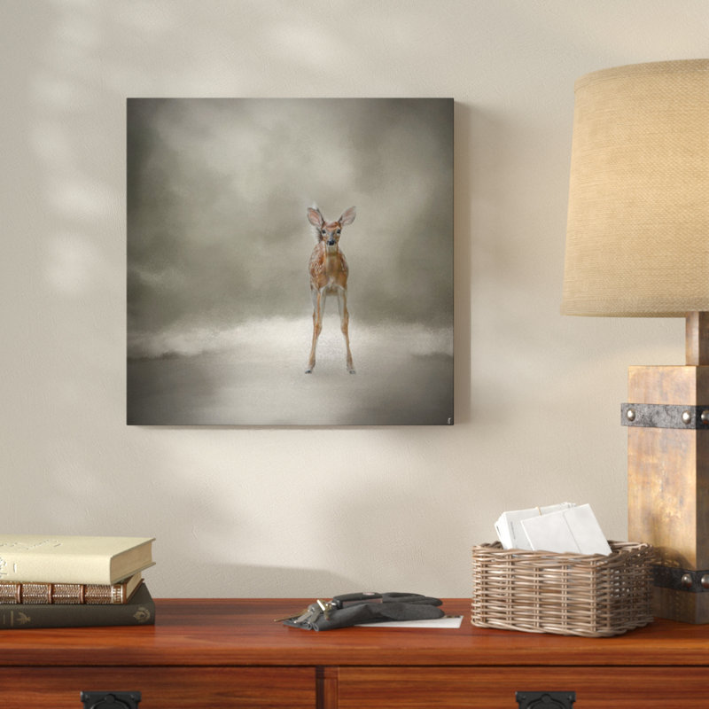 «Stand Strong Little Fawn» par Jai Johnson - Impression sur toile, H 14 po x l 14 po