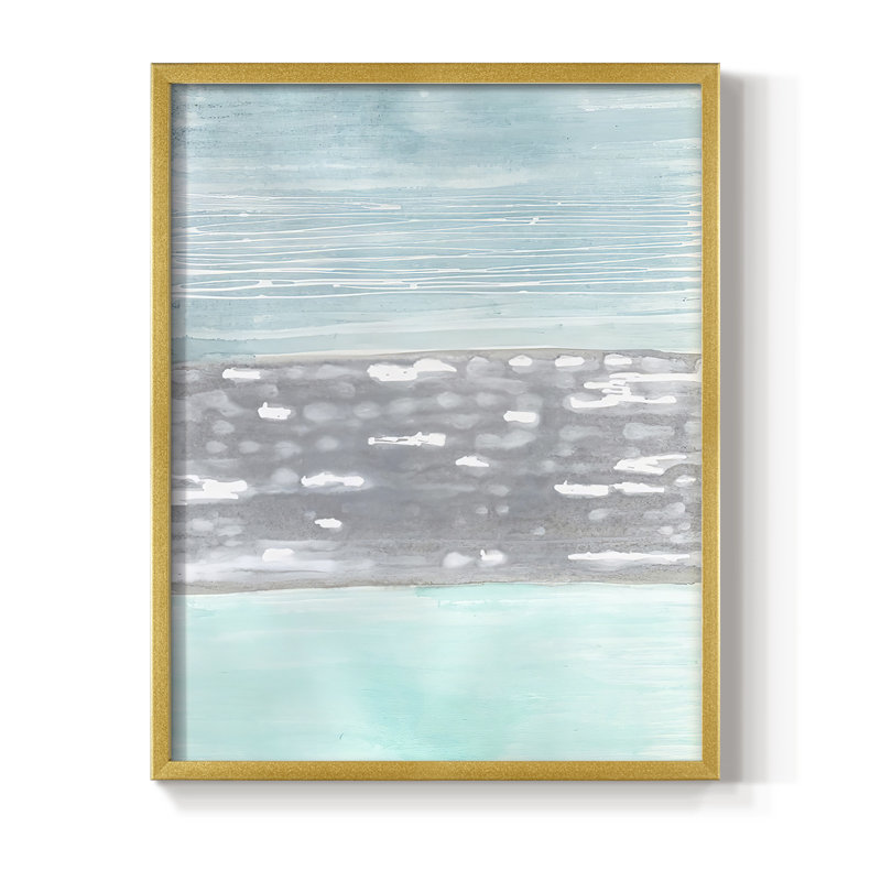 Hydrusphere I Framed Print - Solid Wood, Gold, 28" H x 22" W