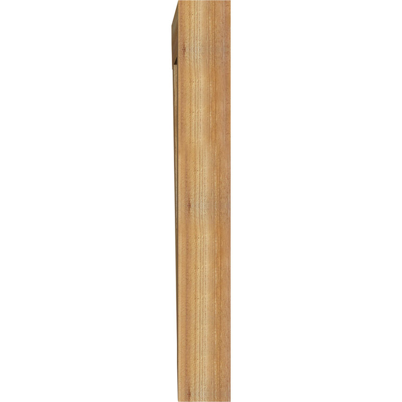 H 6 po x l 40 po x Support en bois / corbeau, Cèdre rouge, H 46 po x l 6 po x P 34 po