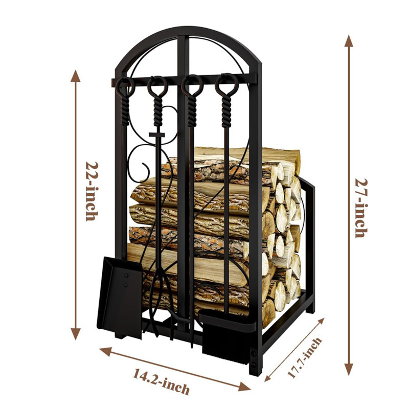 Étagère de rangement pour bois de chauffage