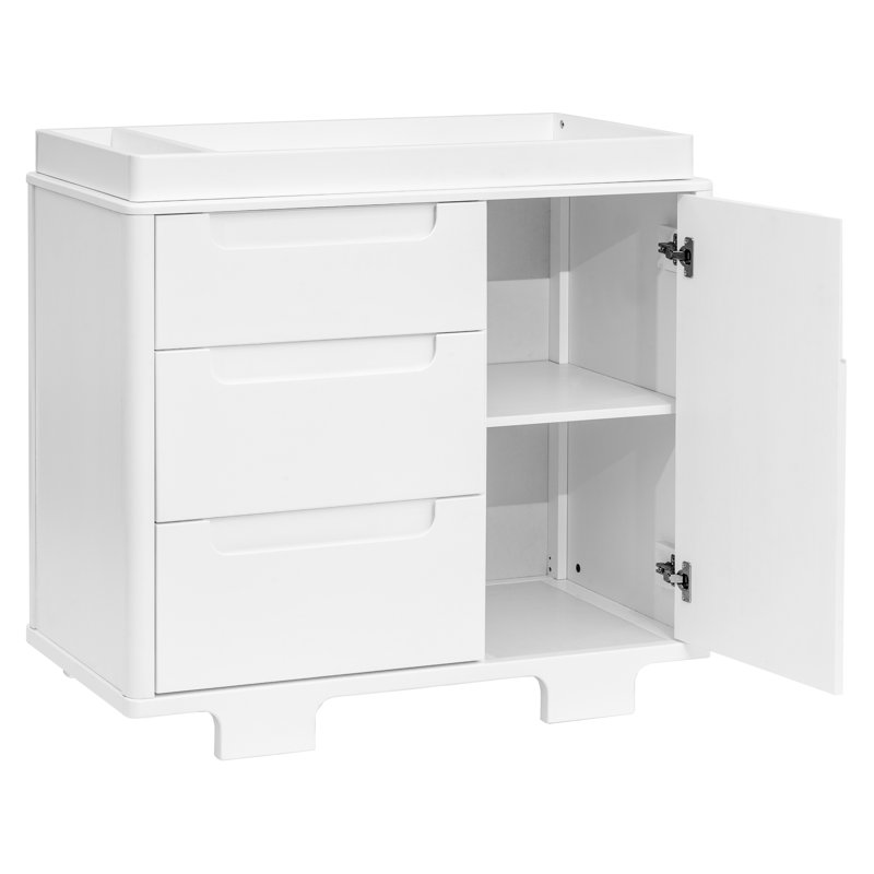 Yuzu 3-Drawer Changer Dresser, White