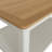 Daris Coffee Table With Storage Shelf. Solid Oak Top.-1741396517
