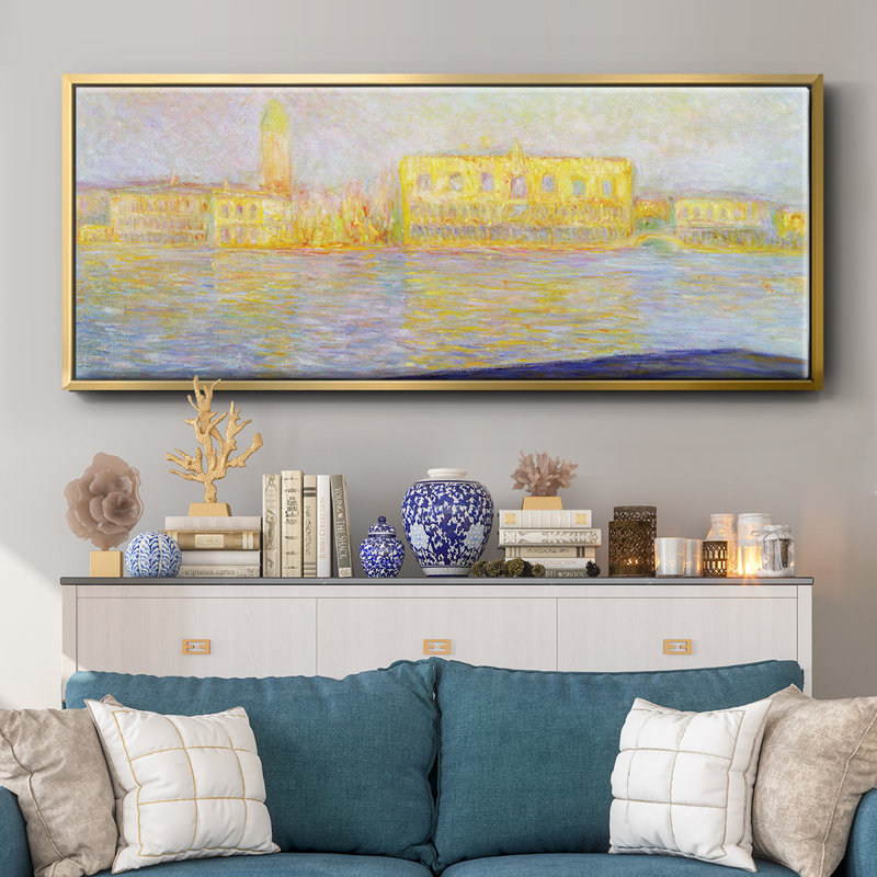 Monet - Framed Canvas, 24" H x 60" W