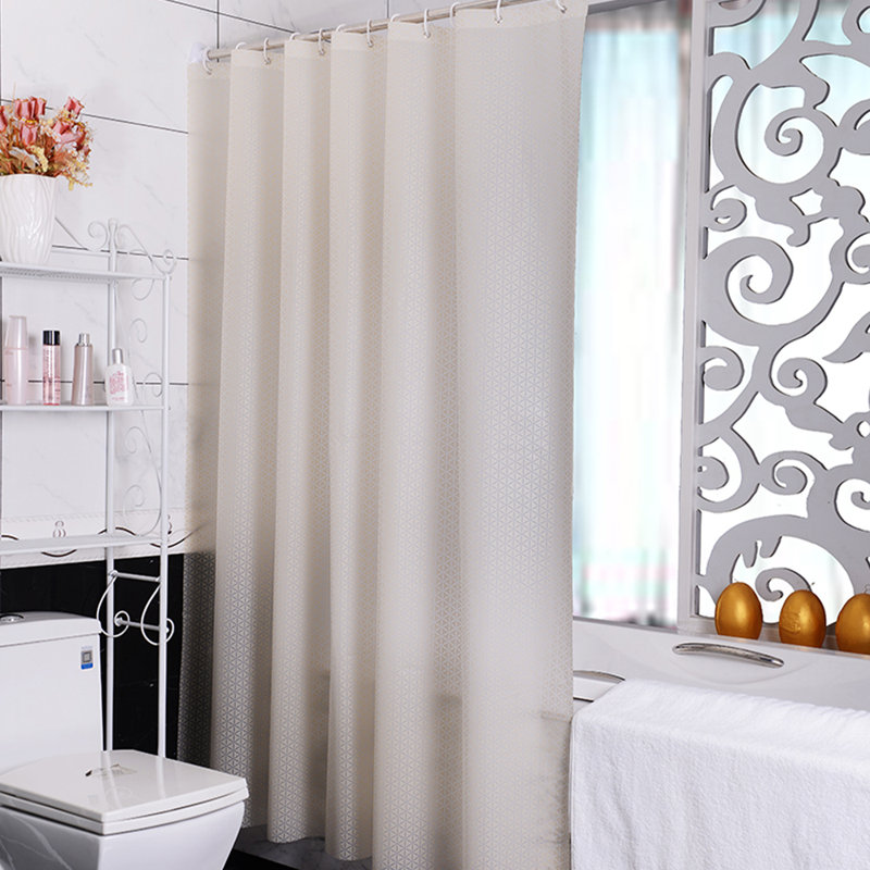 Rideau de douche avec crochets inclus, H 71 po x l 79 po