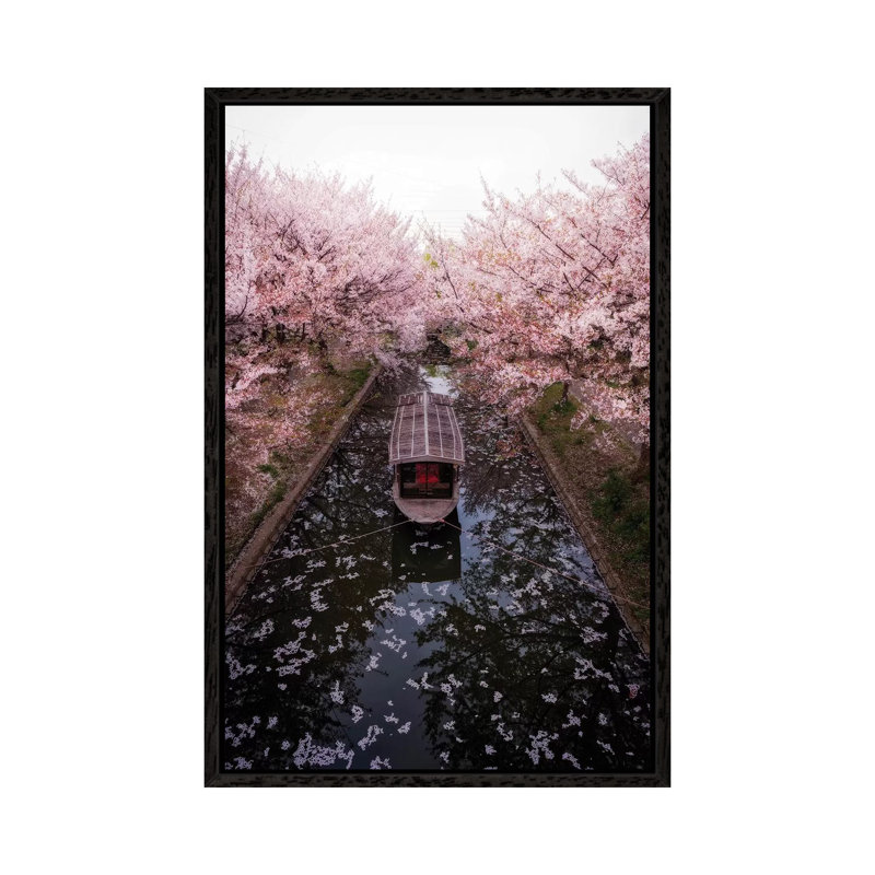 Spring in Japan XXIII 1 Piece Wall Art on Canvas, 66.04cm H x 45.72cm W x 3.81cm D, Black Framed