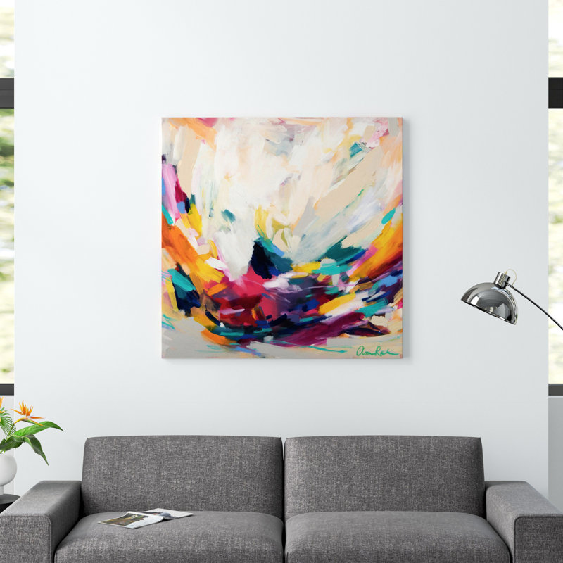 " New Beginnings " by Amira Rahim, Wrapped Canvas, 48" H x 48" W, No Frame