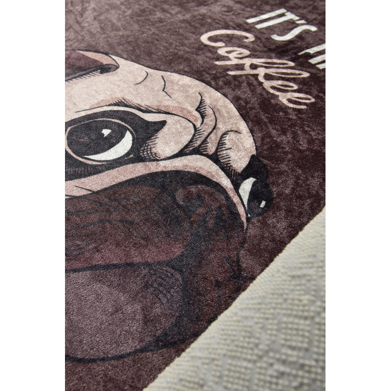 Durable Hall Carpet (2.6 x 6.6 ft) | 100% Polyester, Pile Height: 0.2 in, Total Thickness: 0.4 in | Antibacterial, Non-Slip Underside, Machine Washable | Ideal for Home Entryways, Elegant and Functional Design