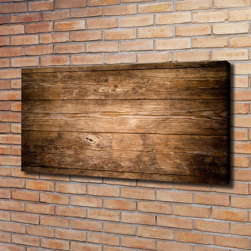 Wooden Background - Wrapped Canvas Print
