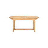 Oval Double Extendable Teak Dining Table