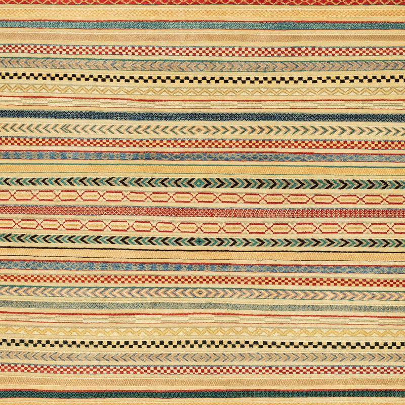 Striped Indoor Rug, Square 7'