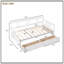 Lit de jour simple avec deux tiroirs, structure en bois de pin massif pour une utilisation durable et polyvalente dans les chambres et les salons-1592742082